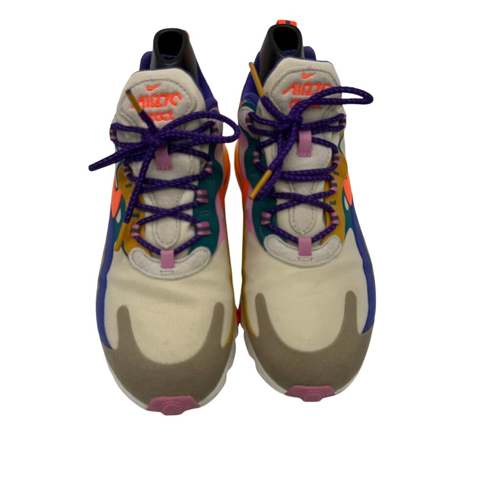 Nike Air Max 270 React Sneakers Women’s 7.5 Multicolor CU3014-181 - Picture 2 of 10